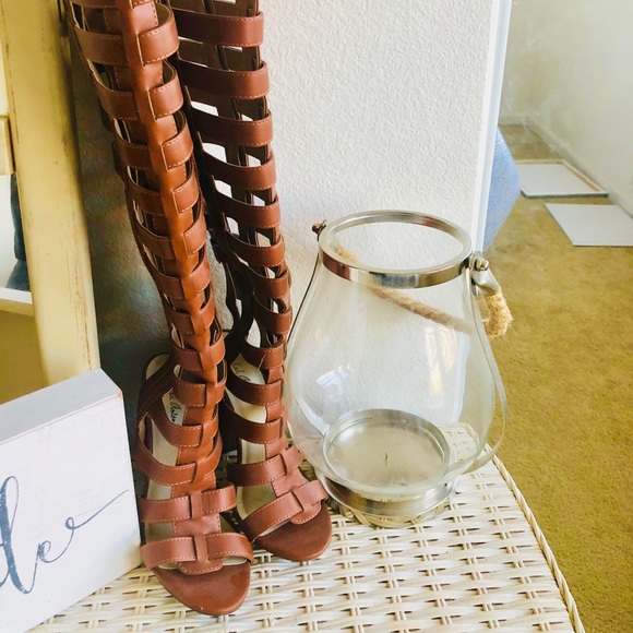 Shoes - Tall high heel gladiator sandals